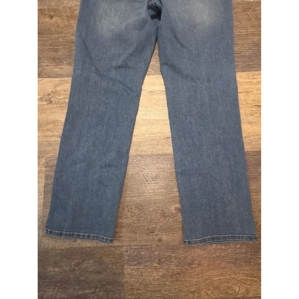 Crown & Ivy Mid Rise Straight Leg Jeans